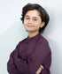 Kids East Boys purple 2 Piece Printed Lawn Suit